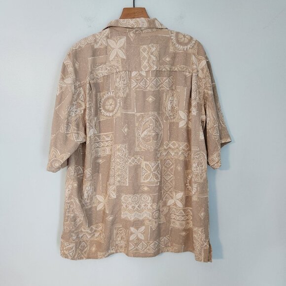 Island Republic Hawaiian Shirt Silk Short Sleeve Button Up Floral Large - Picture 4 of 11